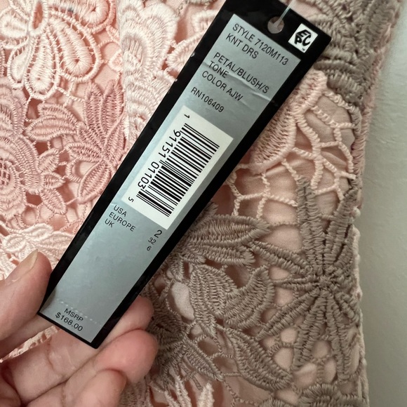 TAHARI ASL CAP SLEEVE LACE SHEATH DRESS SIZE 2 - Picture 3 of 10